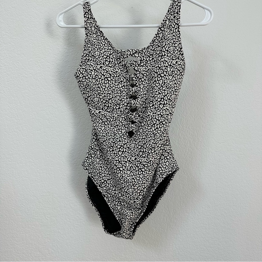 Bleu Rod Beattie LET'S GET LOUD LACE DOWN ONE PIECE SWIMSUIT - Picture 3 of 5